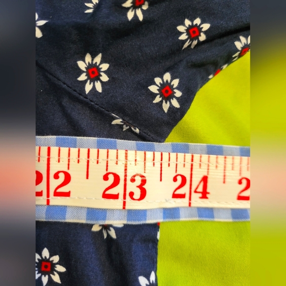 4 for $30 🌈 Tommy Hilfiger tie neck lace insert 3/4 sleeve flower top size XL - Picture 6 of 9